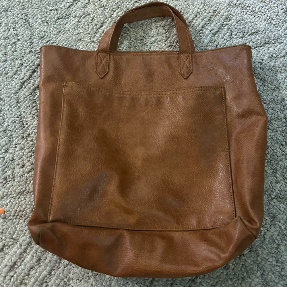 Brown Leather Tote Bag
